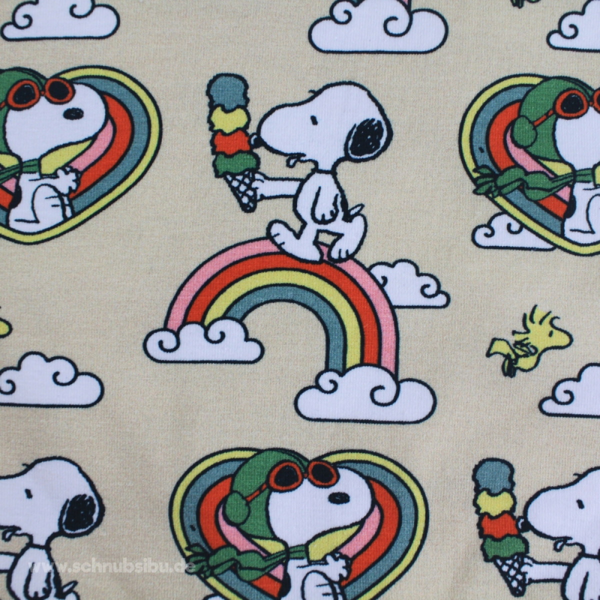 Bio-Jersey Snoopy Regenbogen (Lizenz)